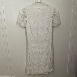 White lace dress